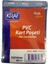 Kart Poşet Şeffaf 115 x 145 mm 5 Adet + Kraf Kart Askı Ipi Yeşil Metal Klipsli 5 Adet Set 3