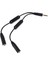In 2 Out 3.5mm Erkek - Çift Mono 3.5mm Kadın Kulaklık Y Splitter Kablosu Fengshi (Yurt Dışından) 1