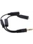 In 2 Out 3.5mm Erkek - Çift Mono 3.5mm Kadın Kulaklık Y Splitter Kablosu Fengshi (Yurt Dışından) 4