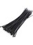 100 x Ince Siyah Kablo Düzenli Bağlar Zip Bağları Kordon Askısı Sarma 200MM x 3mm (Yurt Dışından) 1