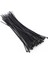 100 x Ince Siyah Kablo Düzenli Bağlar Zip Bağları Kordon Askısı Sarma 200MM x 3mm (Yurt Dışından) 4