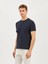 Erkek Modern Fıt Tişört-Lacivert 4