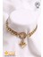 316L Çelik Yıldız Figürlü Gold Zirkon Taşlı Samanyolu Kadın Bileklik - HMÇB-0090 3
