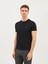 Erkek Modern Fıt Tişört-Siyah 5