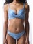 Mavi Baklava Desenli Push Up Bikini Üstü 3