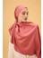 Pastel Pembe Düz Çift Taraflı İpek Şal Modeli 4
