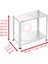 2 Katlı Galvaniz Çelik Raf - Depo, Arşiv, Kiler, Dosya, Market Rafı 43X75 Cm-50 Cm-1.00 mm 3