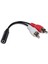 2in1 Ses Kablosu 3.5mm - 2rca Çift Lotus Kafa Ses Adaptör Kablosu Av Kablosu (Yurt Dışından) 1