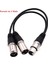 3-Pin Xlr Erkek - Çift Xlr Dişi Y Splitter Ses Adaptör Kablosu Mikrofon Için (Yurt Dışından) 1