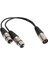 3-Pin Xlr Erkek - Çift Xlr Dişi Y Splitter Ses Adaptör Kablosu Mikrofon Için (Yurt Dışından) 5