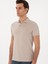 Erkek Vizon Slim Fit Pamuk Polo Yaka T-Shirt 50300716-VR052 3