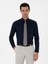Erkek Lacivert Slim Fit Pamuklu Klasik Gömlek 50311551-VR033 1