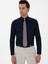 Erkek Lacivert Slim Fit Pamuklu Klasik Gömlek 50311551-VR033 3