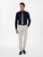 Erkek Lacivert Slim Fit Pamuklu Klasik Gömlek 50311551-VR033 4