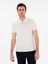Erkek Beyaz Slim Fit Fermuarlı Polo Yaka Triko T-Shirt 50309881-VR013 1