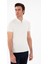Erkek Beyaz Slim Fit Fermuarlı Polo Yaka Triko T-Shirt 50309881-VR013 3