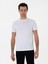 Erkek Beyaz Slim Fit Bisiklet Yaka Pamuk Basic T-Shirt 50310023-VR013 1