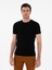 Erkek Siyah Slim Fit Bisiklet Yaka Triko T-Shirt 50309840-VR046 1