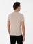 Erkek Vizon Slim Fit Bisiklet Yaka Pamuk Basic T-Shirt 50310023-VR052 5