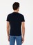 Erkek Lacivert Slim Fit Bisiklet Yaka T-Shirt 50310035-VR033 5