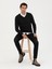 Erkek Antrasit Melanj Slim Fit V Yaka Basic Triko Kazak 50231721-VR081 4