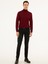 Erkek Bordo Slim Fit Balıkçı Yaka Basic Triko Kazak 50227794-VR014 4