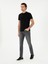 Erkek Siyah Slim Fit Bisiklet Yaka Merserize Basic T-Shirt 50305451-VR046 4