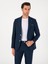 Erkek Lacivert Slim Fit %100 Keten Ceket 50306124-VR033 1