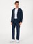 Erkek Lacivert Slim Fit %100 Keten Ceket 50306124-VR033 4