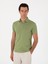 Erkek Açık Yeşil Slim Fit Polo Yaka Pamuklu Basic T-Shirt 50300934-VR092 1