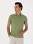 Erkek Açık Yeşil Slim Fit Polo Yaka Pamuklu Basic T-Shirt 50300934-VR092 4