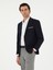 Erkek Lacivert Slim Fit Yün Karışımlı Klasik Ceket 50306044-VR033 1