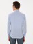Erkek Açık Mavi Slim Fit Pamuk Karışımlı Alttan Biritli Fitilli Gömlek 50304495-VR003 5
