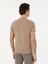 Erkek Vizon Slim Fit Bisiklet Yaka Merserize Basic T-Shirt 50305451-VR052 5