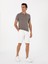 Erkek Bej Slim Fit Apaş Yaka Triko T-Shirt 50313020-VR011 4