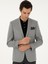 Erkek Gri Slim Fit Yün Klasik Ceket 50305790-VR024 3