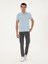 Erkek Açık Mavi Slim Fit Basic Tişört 50284769-VR095 4