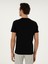 Erkek Siyah Slim Fit Bisiklet Yaka Desenli T-Shirt 50301469-VR046 5