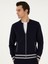 Erkek Lacivert Regular Fit Triko Hırka 50293466-VR033 3