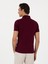 Erkek Bordo Slim Fit Polo Yaka Pamuklu Basic T-Shirt 50300934-VR014 5