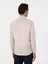 Erkek Bej Regular Fit %100 Keten Gömlek 50303617-VR011 5