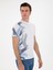 Erkek Siyah Slim Fit Bisiklet Yaka Desenli T-Shirt 50303246-VR013 3