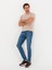 Erkek Bej Bisiklet Yaka Slim Fit T-Shirt 50266621-VR011 4