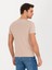 Erkek Bej Bisiklet Yaka Slim Fit T-Shirt 50266621-VR011 5