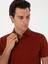 Erkek Kiremit Slim Fit Polo Yaka Pamuklu Basic T-Shirt 50300934-VR031 2