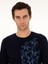 Erkek Lacivert Slim Fit Bisiklet Yaka Yün Triko Kazak 50291586-VR033 2