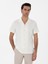 Erkek Ekru Regular Fit Apaş Yaka Örme Gömlek 50306018-VR019 1