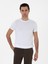 Erkek Beyaz Slim Fit Bisiklet Yaka Triko T-Shirt 50300811-VR013 1