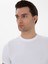Erkek Beyaz Slim Fit Bisiklet Yaka Triko T-Shirt 50300811-VR013 2