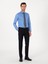 Erkek Mavi Slim Fit Pamuklu Klasik Gömlek 50311551-VR036 4